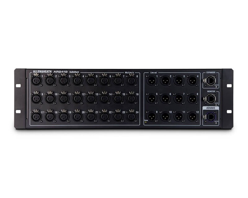 Allen & Heath  AR2412 AudioRack 24in/12out for QU, GLD and SQ Consoles 4U