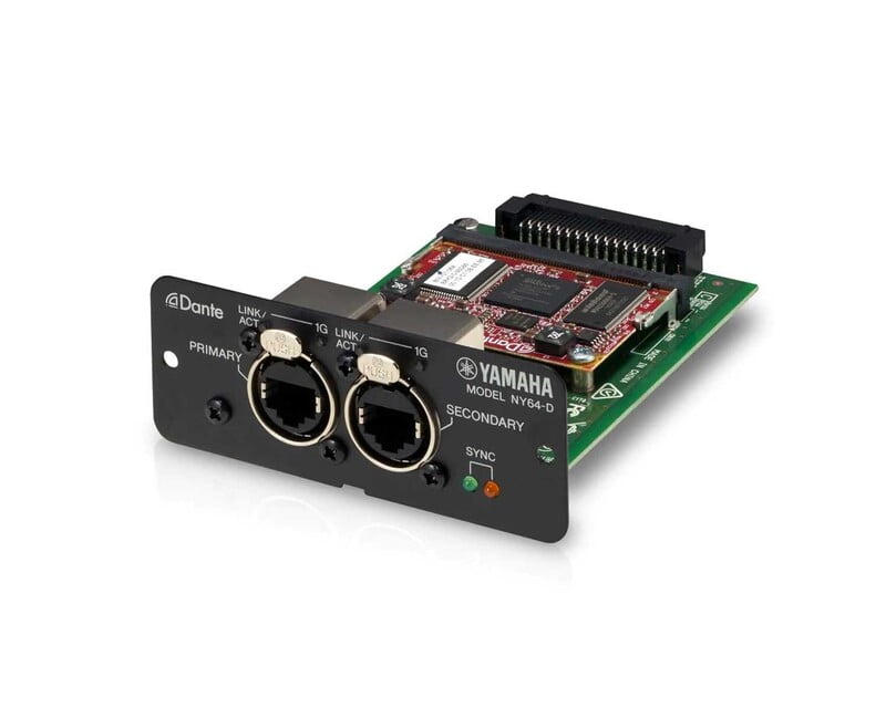 Yamaha NY64D Dante In/Out Expansion Card for TF Series Consoles Yamaha NY64D Dante In/Out Expansion Card for TF Series Consoles