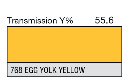 LEE 768 Egg Yolk Yellow Full Sheet (1.22 x 0.53m)