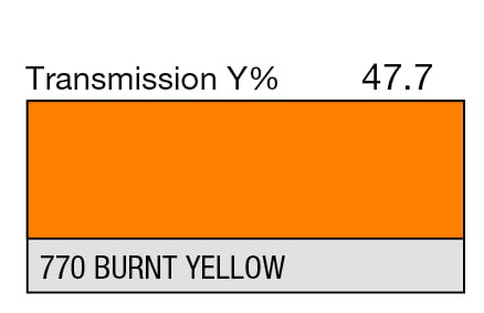 LEE 770 Burnt Yellow Full Sheet (1.22 x 0.53m)