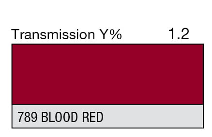 LEE 789 Blood Red Full Sheet (1.22 x 0.53m)