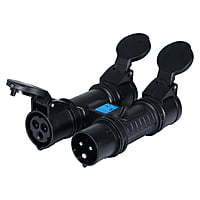 PCE H-CONNECT 240V 16A 2P+E Three Way Splitter PCE H-CONNECT 240V 16A 2P+E Three Way Splitter