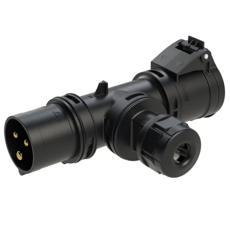 PCE T Connect 16A 230V (230 Volt, 2P+E Pin Configuration) PCE T Connect 16A 230V (230 Volt, 2P+E Pin Configuration)